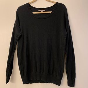 GAP Black Cotton Crew Neck Sweater Size S